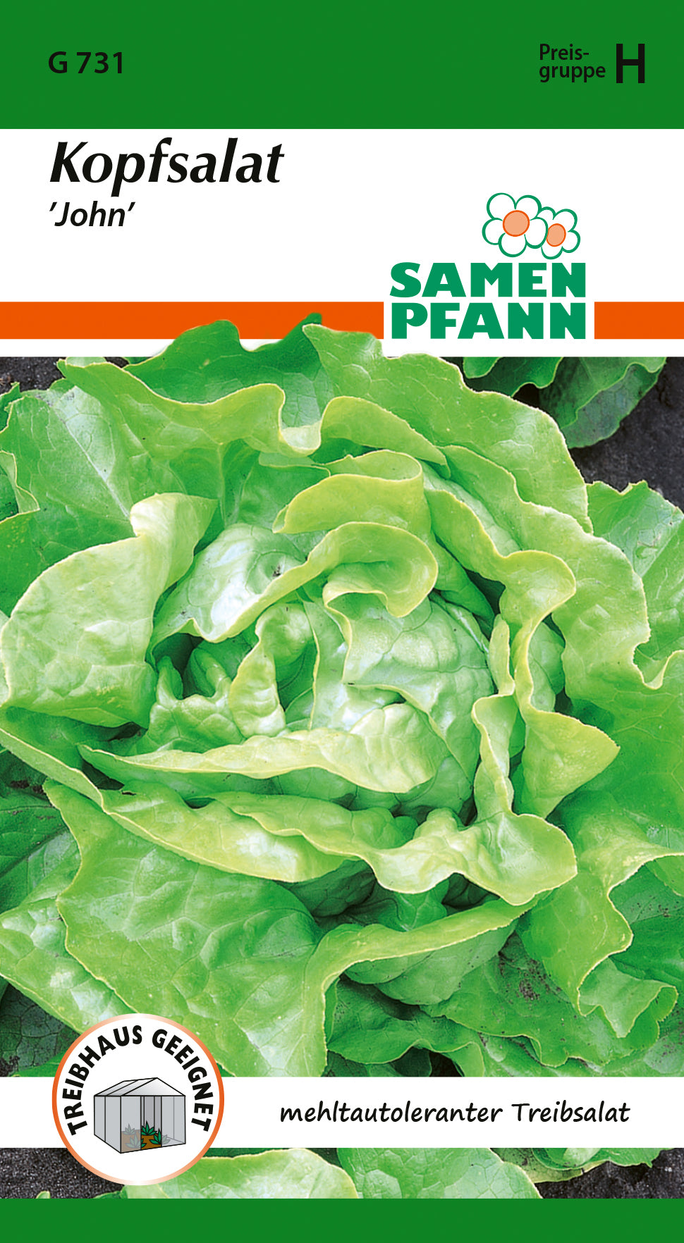 Samen Pfann Kopfsalat John