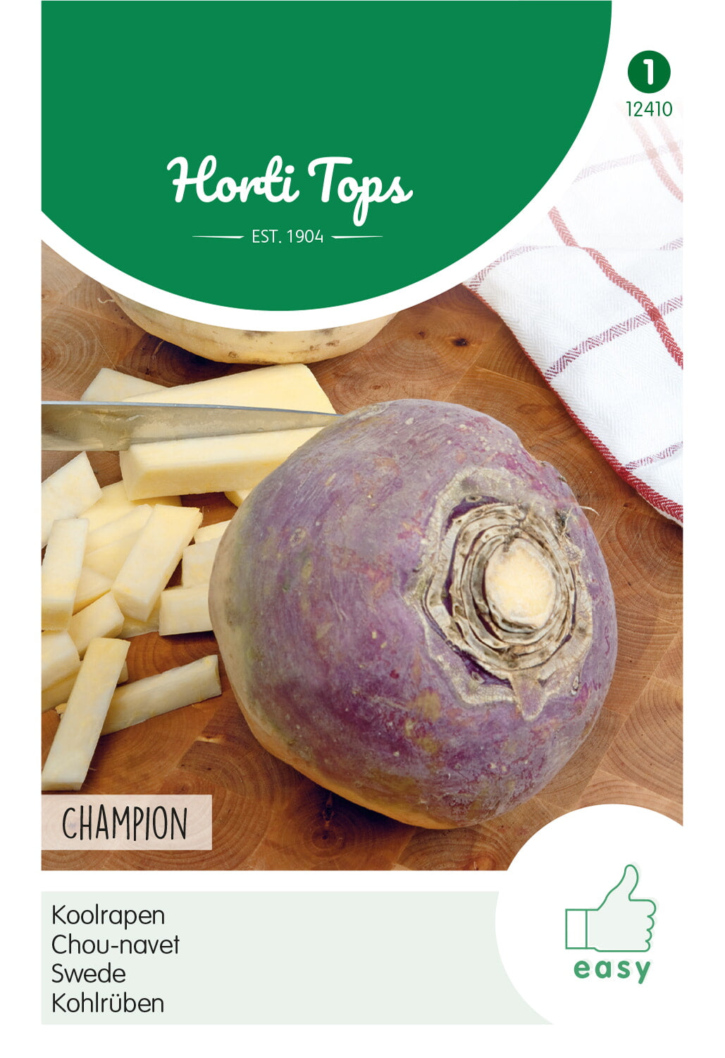 Horti Tops Kohlrübe Champion Gelbe Rotköpfige