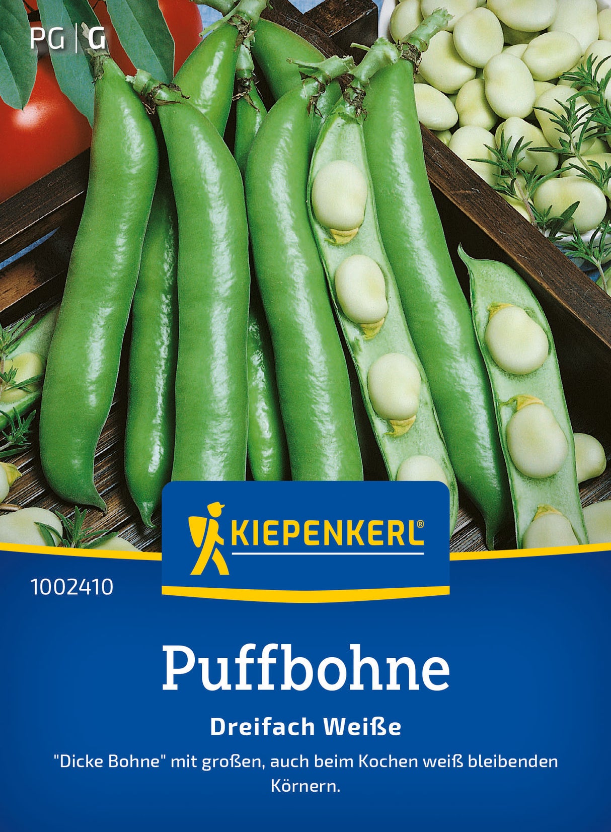 Kiepenkerl Puffbohnen Dreifach Weiße