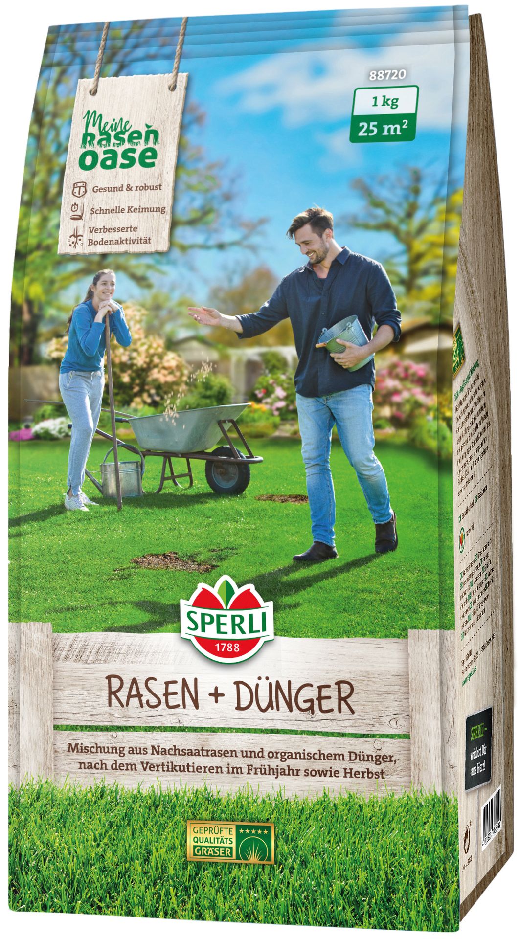 SPERLI Nachsaat Rasen + Dünger 1 kg