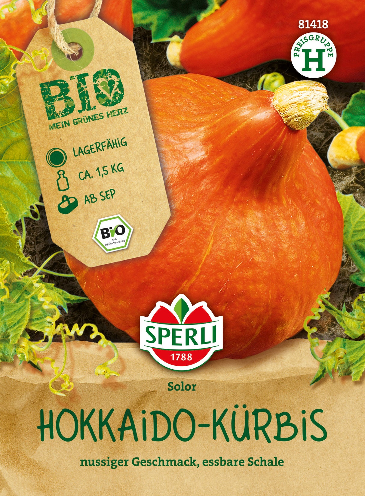 SPERLI BIO Kürbis Solor
