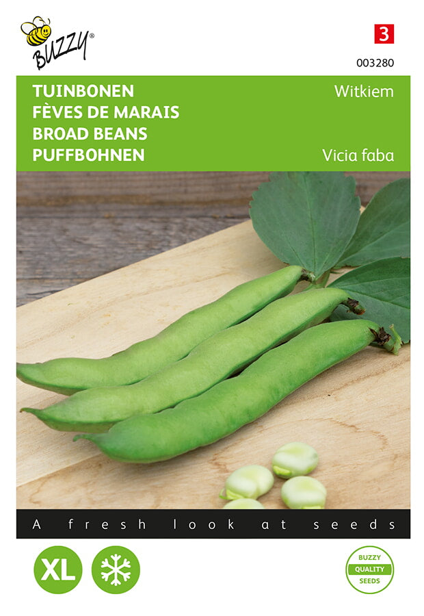 Buzzy Seeds Puffbohnen Frühe Weißkeimige