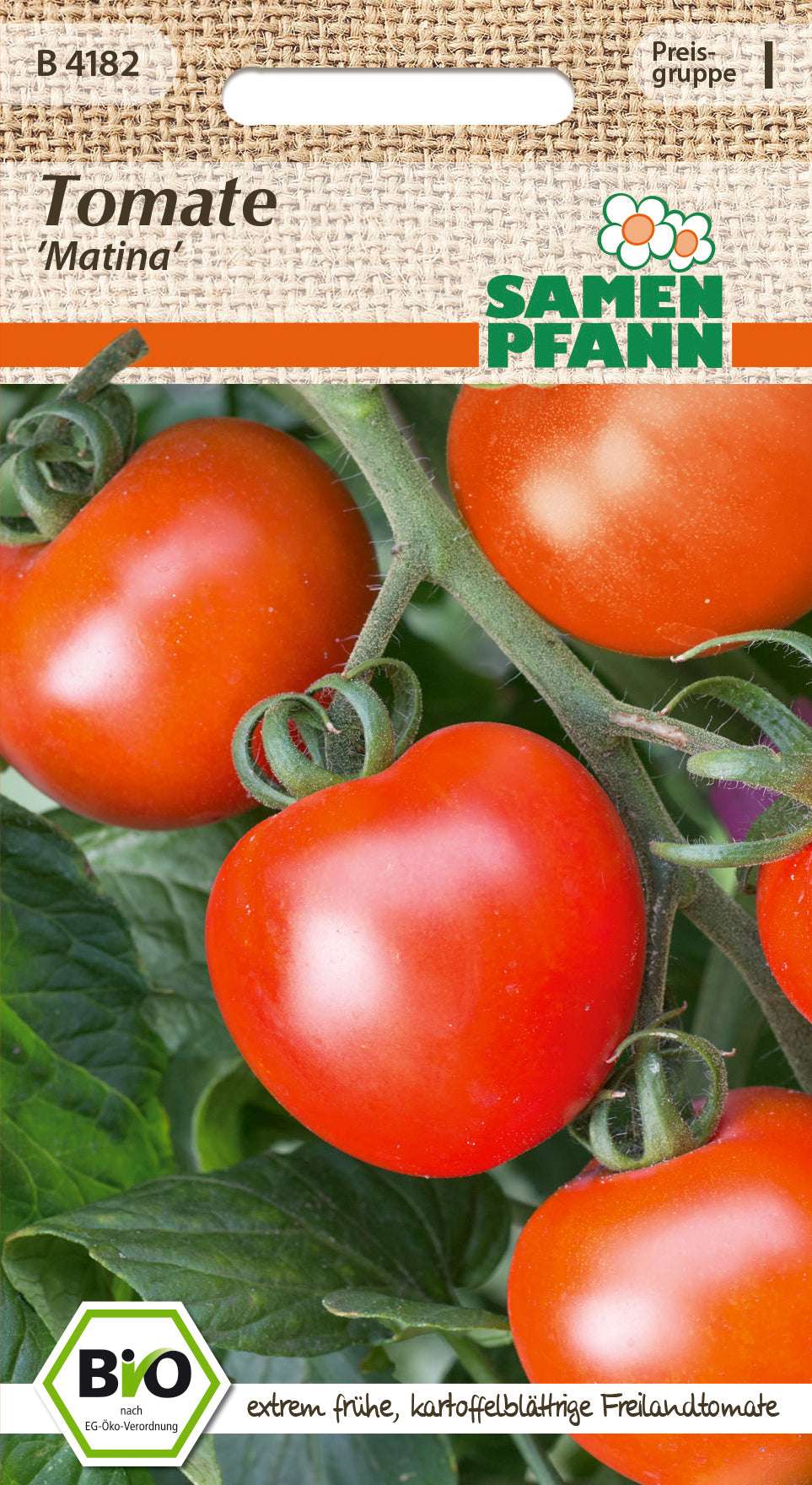 Samen Pfann BIO Tomate Matina