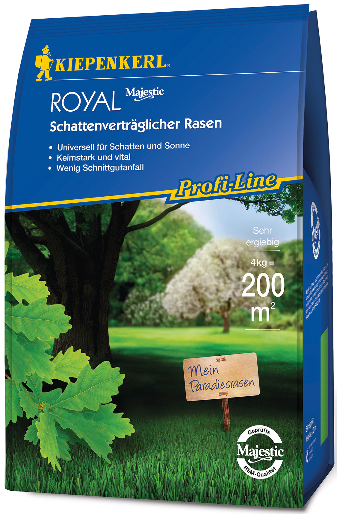 Kiepenkerl Rasen Schattenverträglich Royal, 4 kg Profi-Line