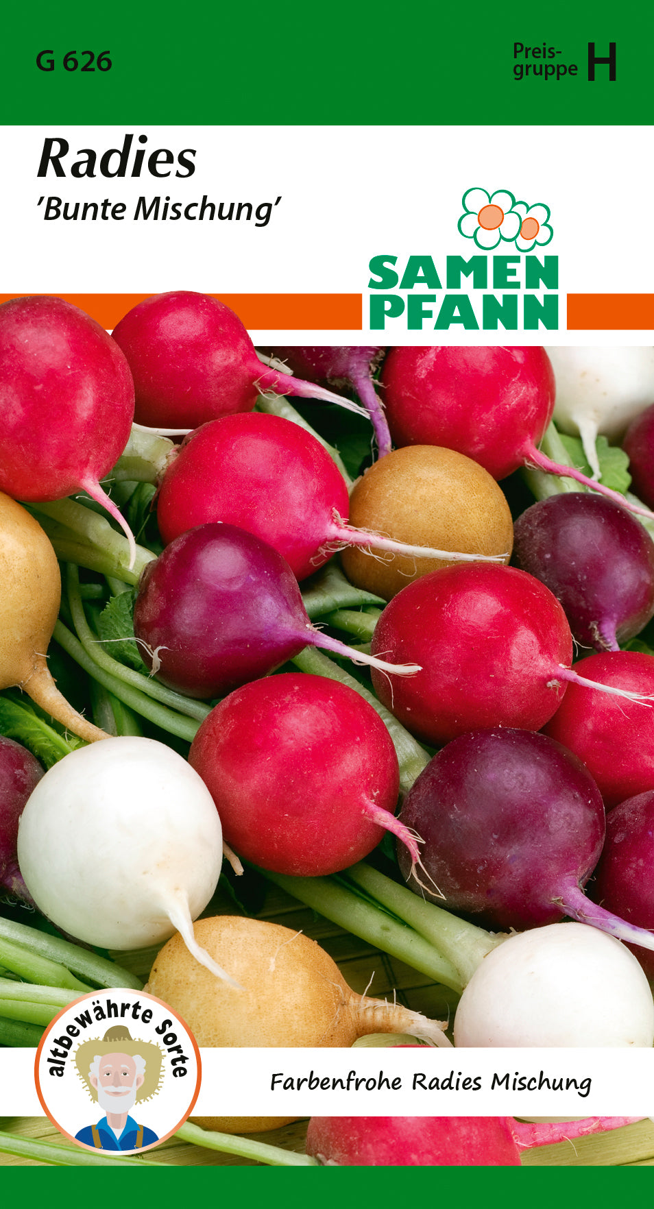 Samen Pfann Radies Bunte Mischung