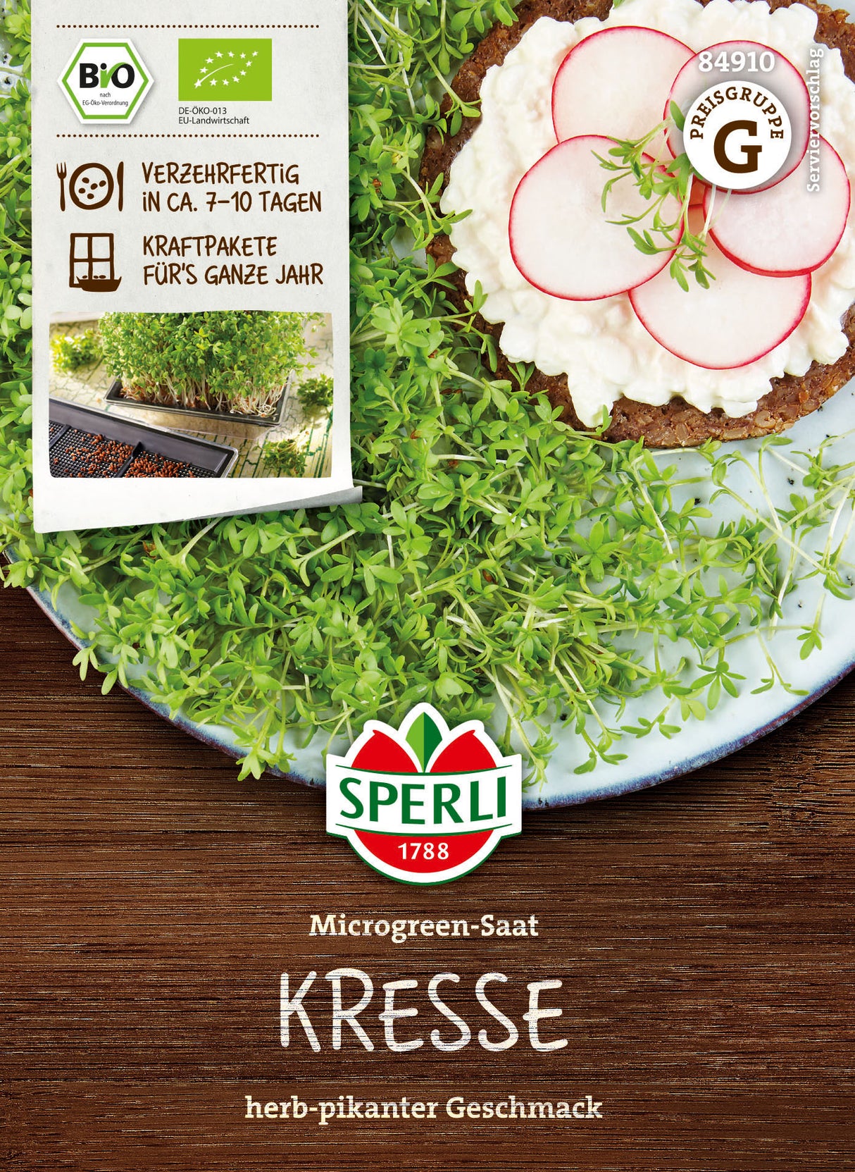 SPERLI BIO Microgreens Kresse