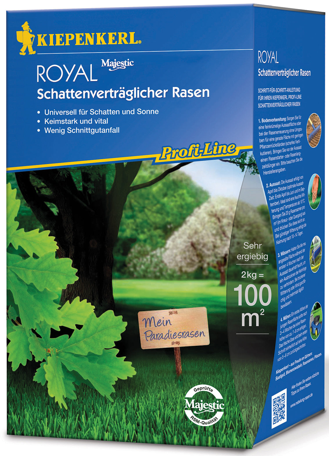 Kiepenkerl Rasen Schattenverträglich Royal, 2 kg Profi-Line