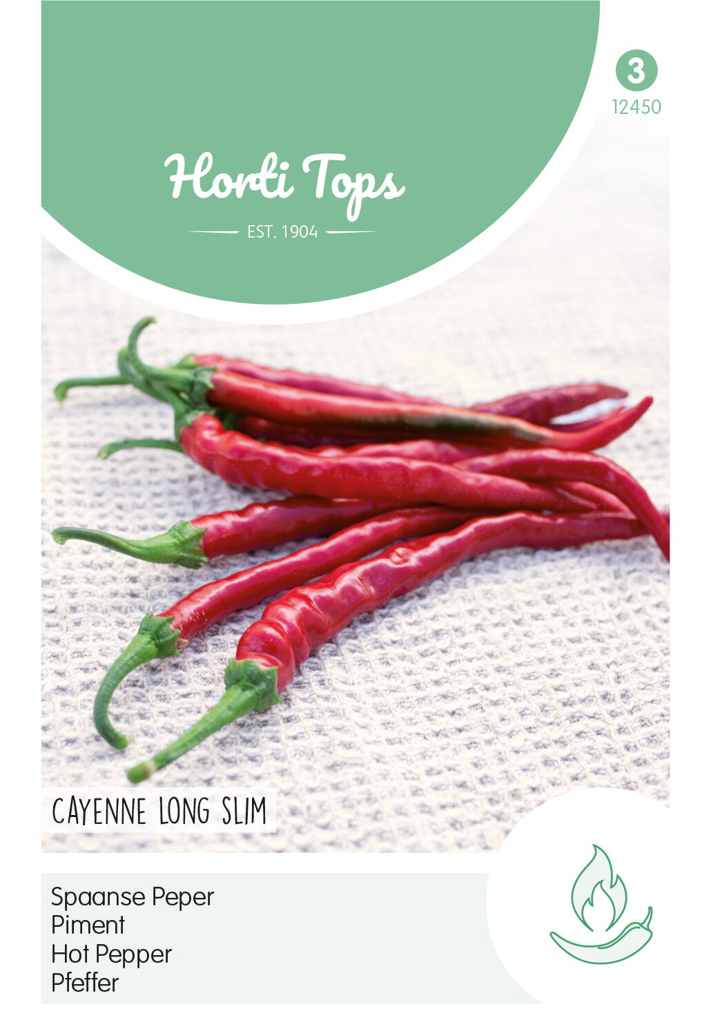 Horti Tops Chilipfeffer Cayenne Long Slim, Langer Roter
