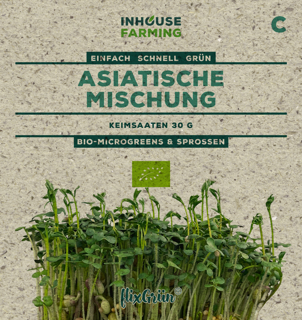 flixGrün BIO Keimsprossen Asiatische Mischung