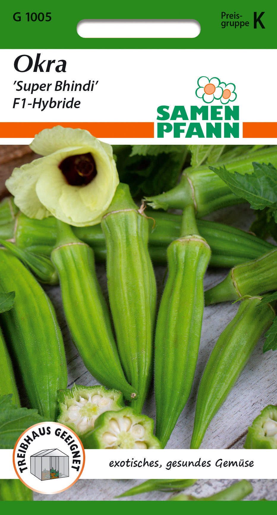 Samen Pfann Okra Super Bhindi