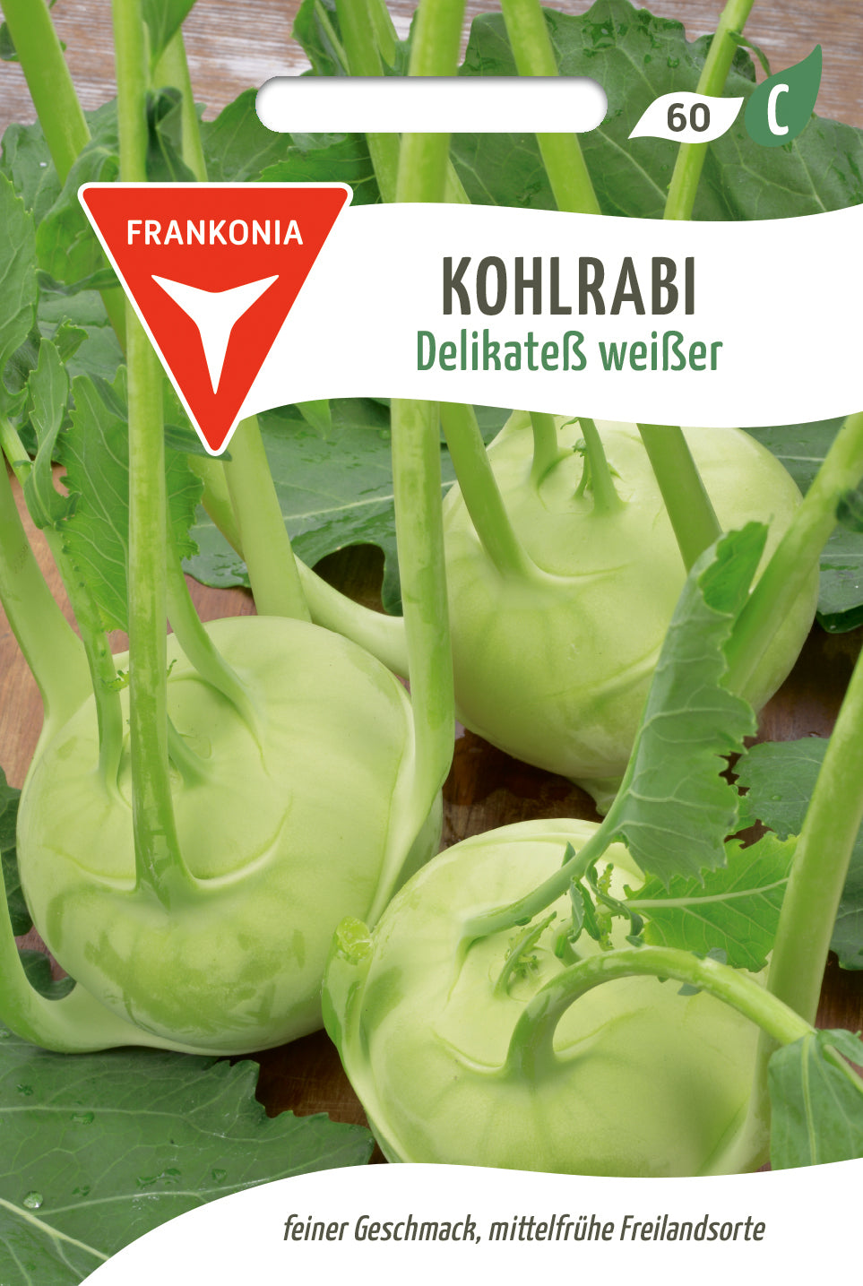 Frankonia Samen Kohlrabi Delikateß weißer