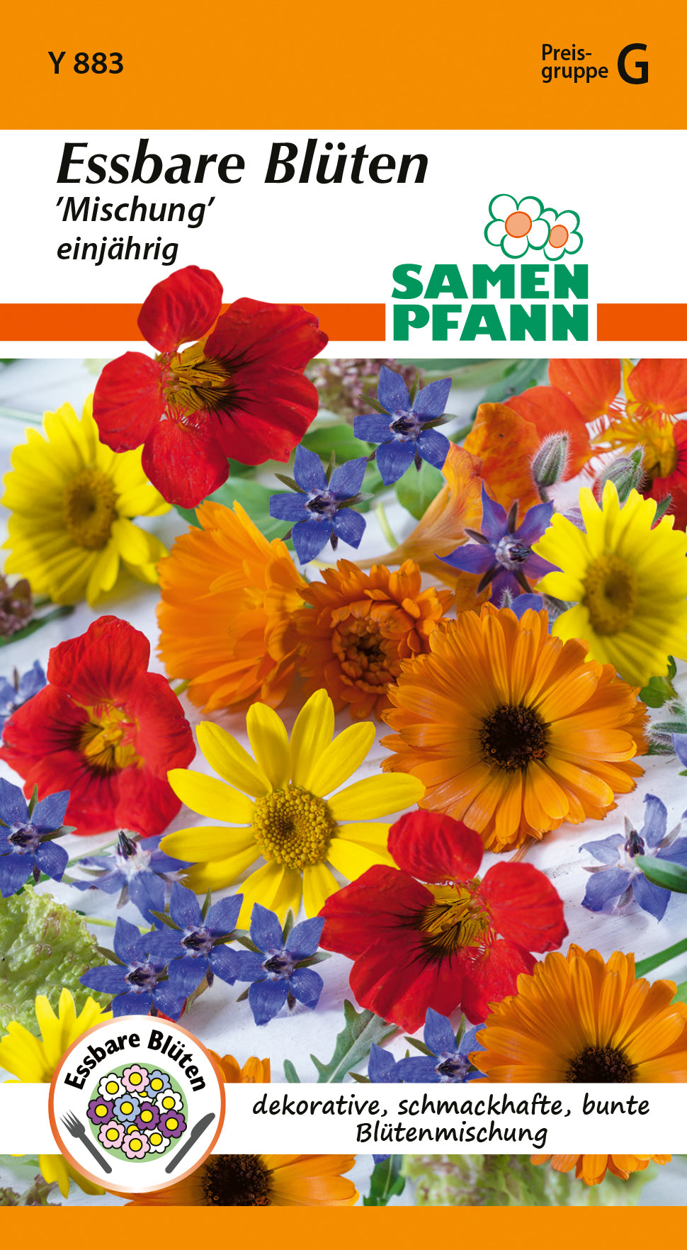 Samen Pfann Essbare Blüten Mischung einjährig