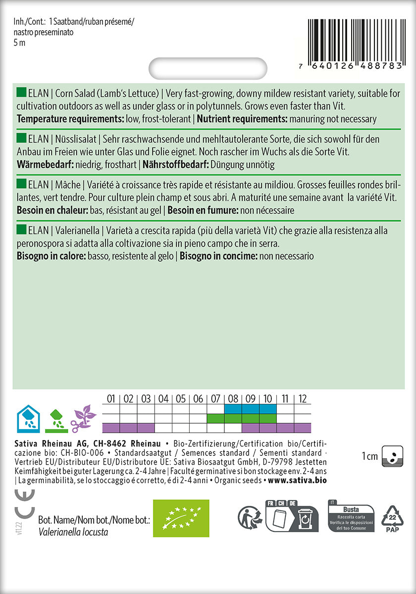 Sativa Nüsslisalat Elan Saatband