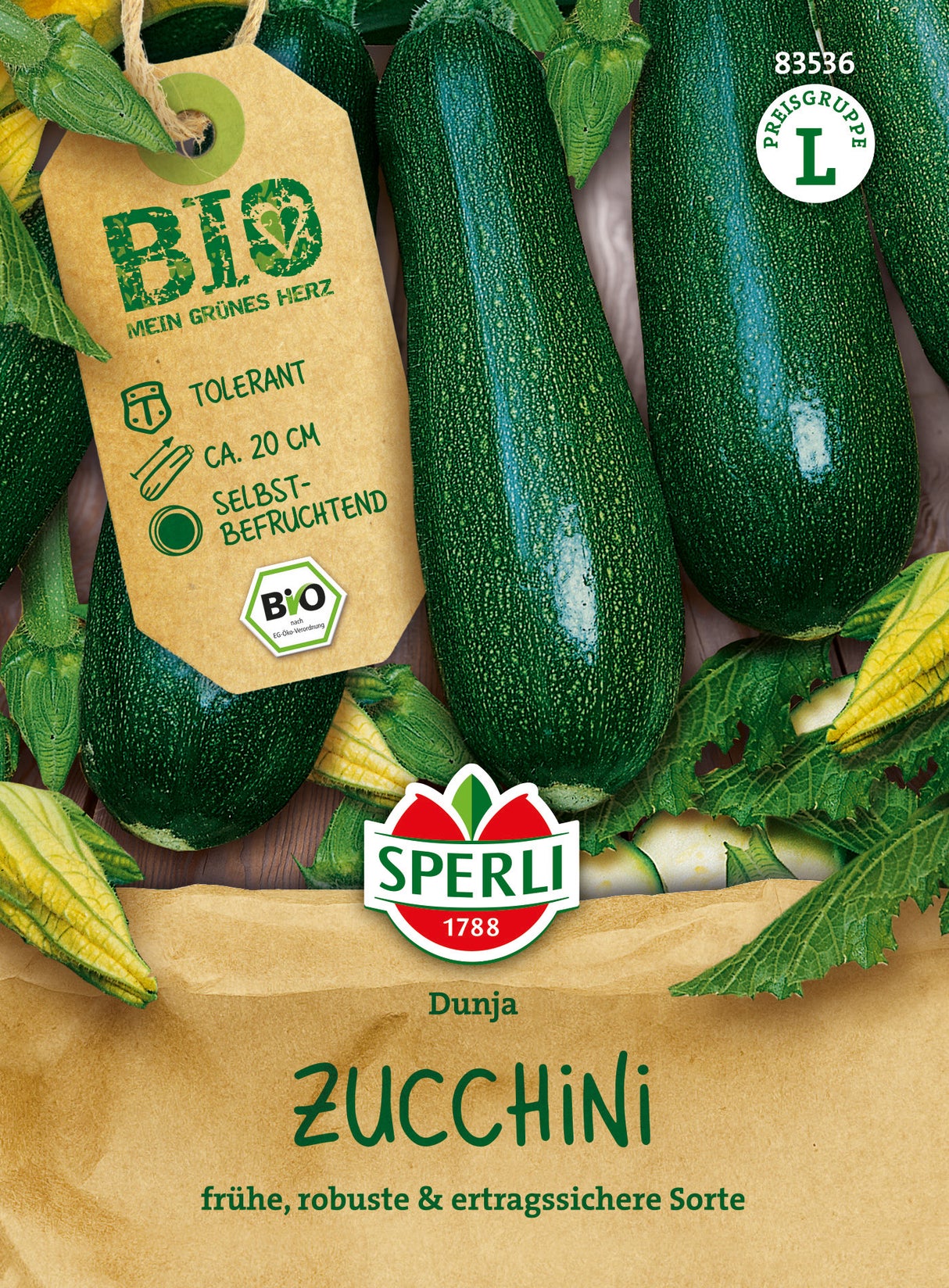 SPERLI BIO Zucchini Dunja
