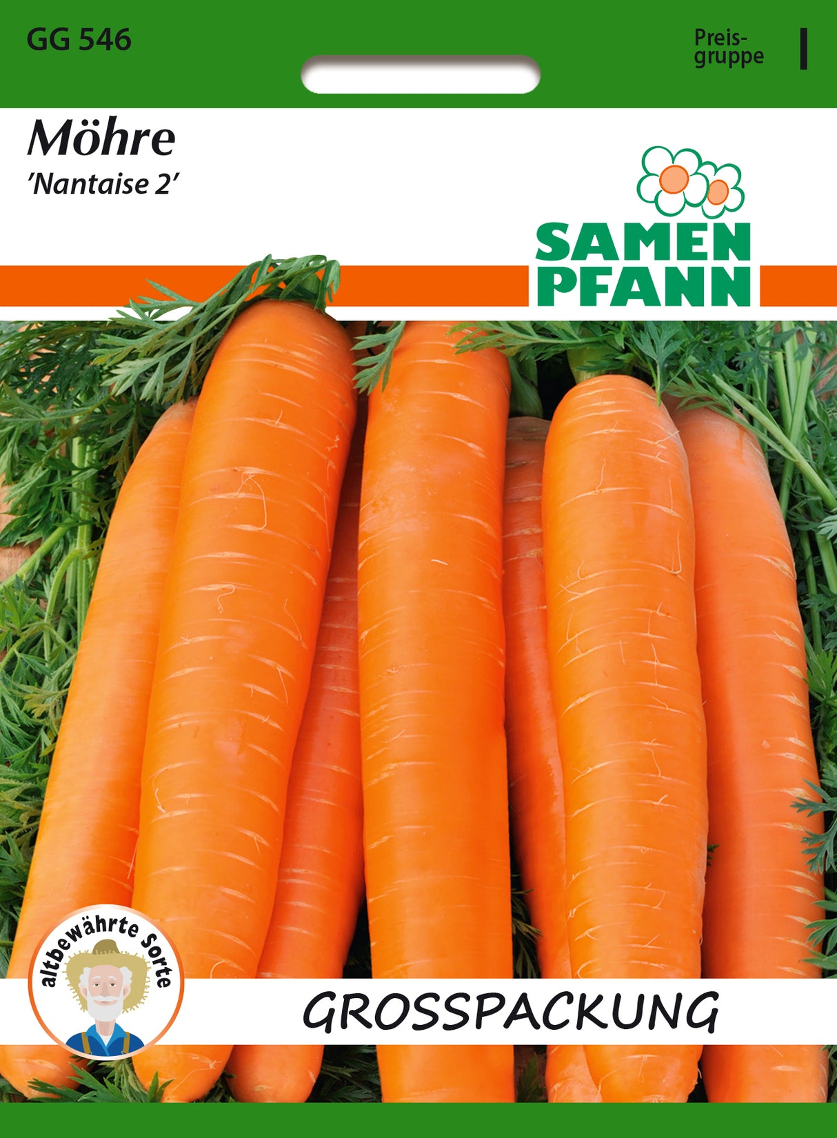 Samen Pfann Möhre Nantaise 2 Vorteilspackung