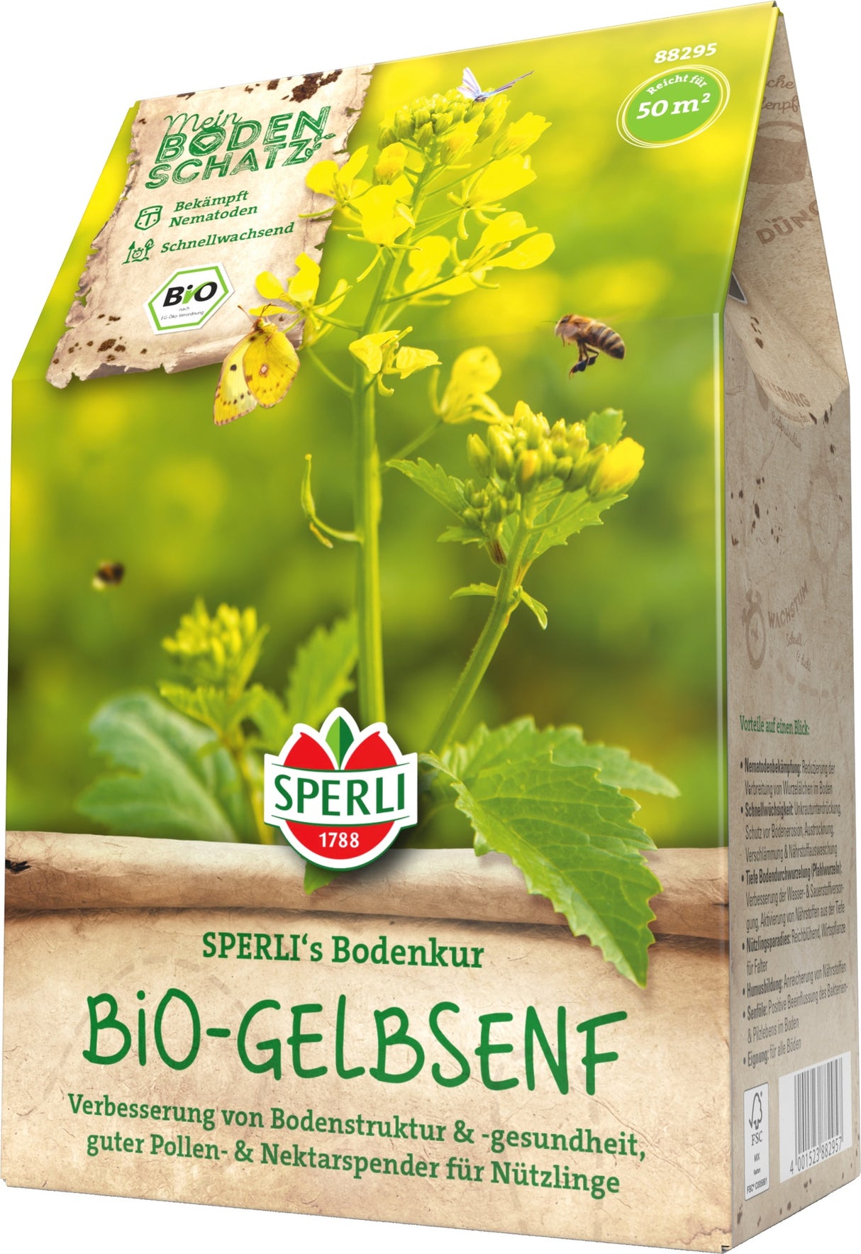 SPERLI BIO Gründüngung Gelbsenf Bodenkur