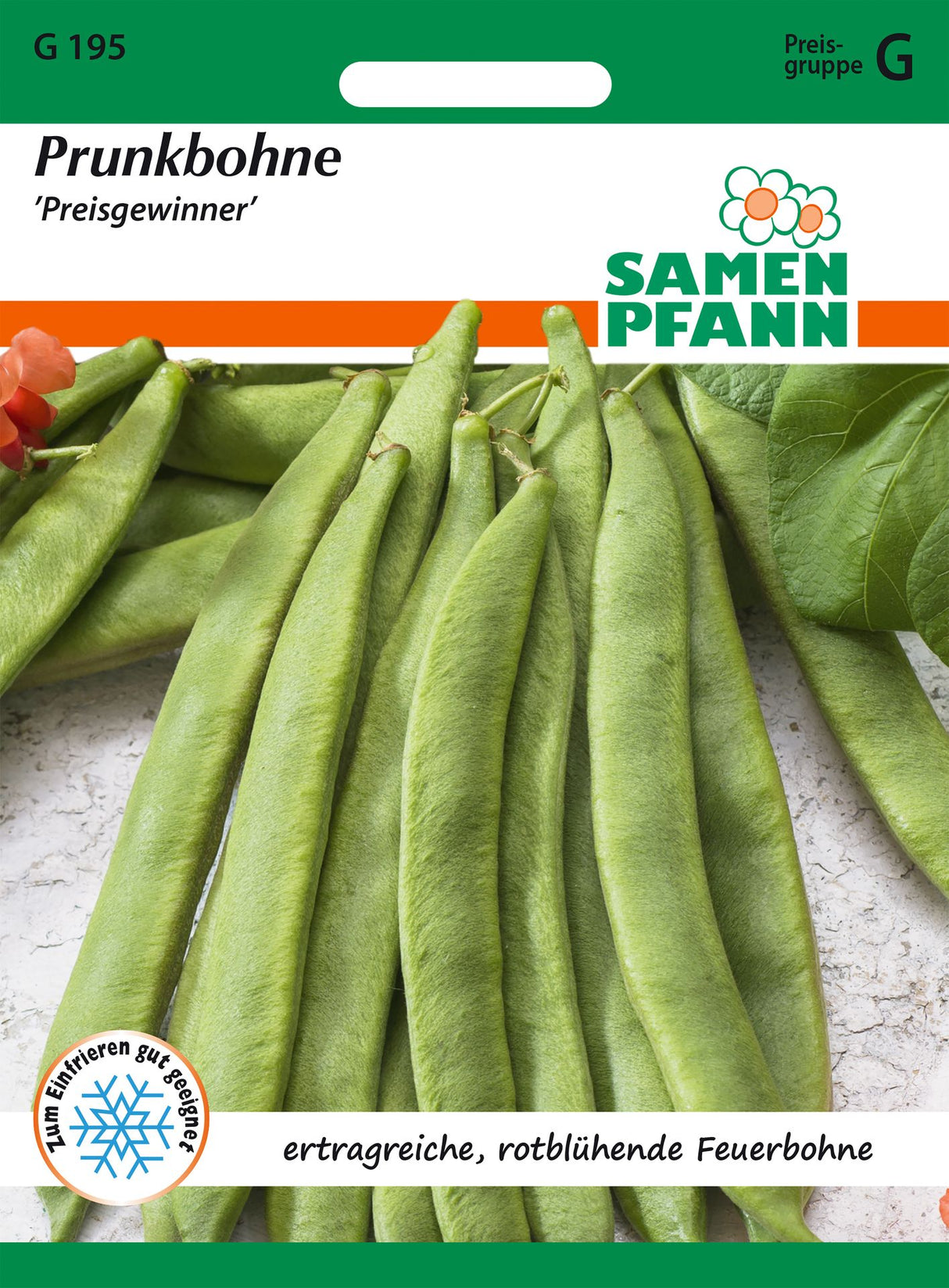 Samen Pfann Prunkbohne Preisgewinner