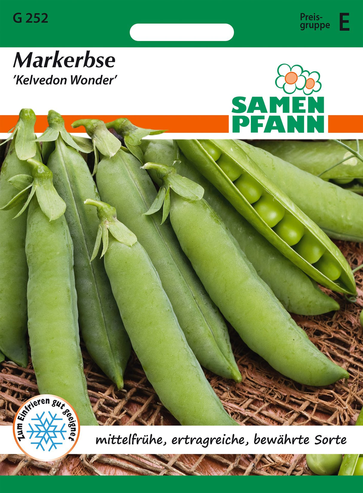 Samen Pfann Markerbse Kelvedon Wonder