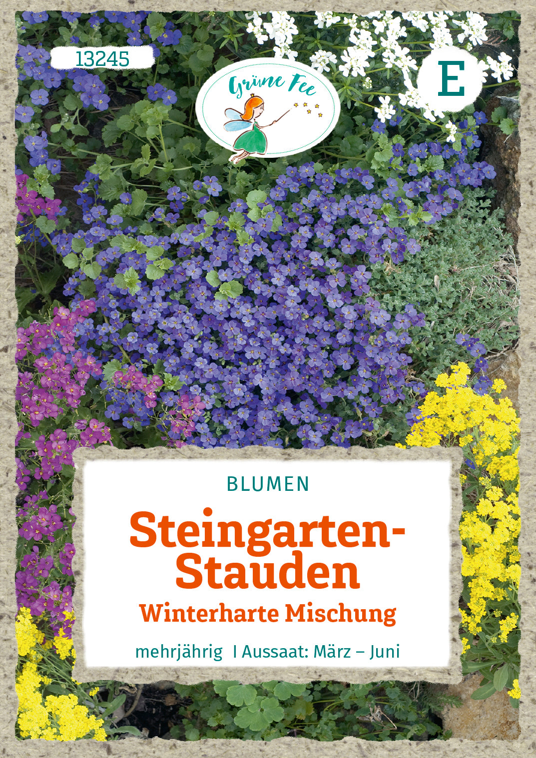 Grüne Fee Blumen-Mischung Steingarten Winterharte Sorten