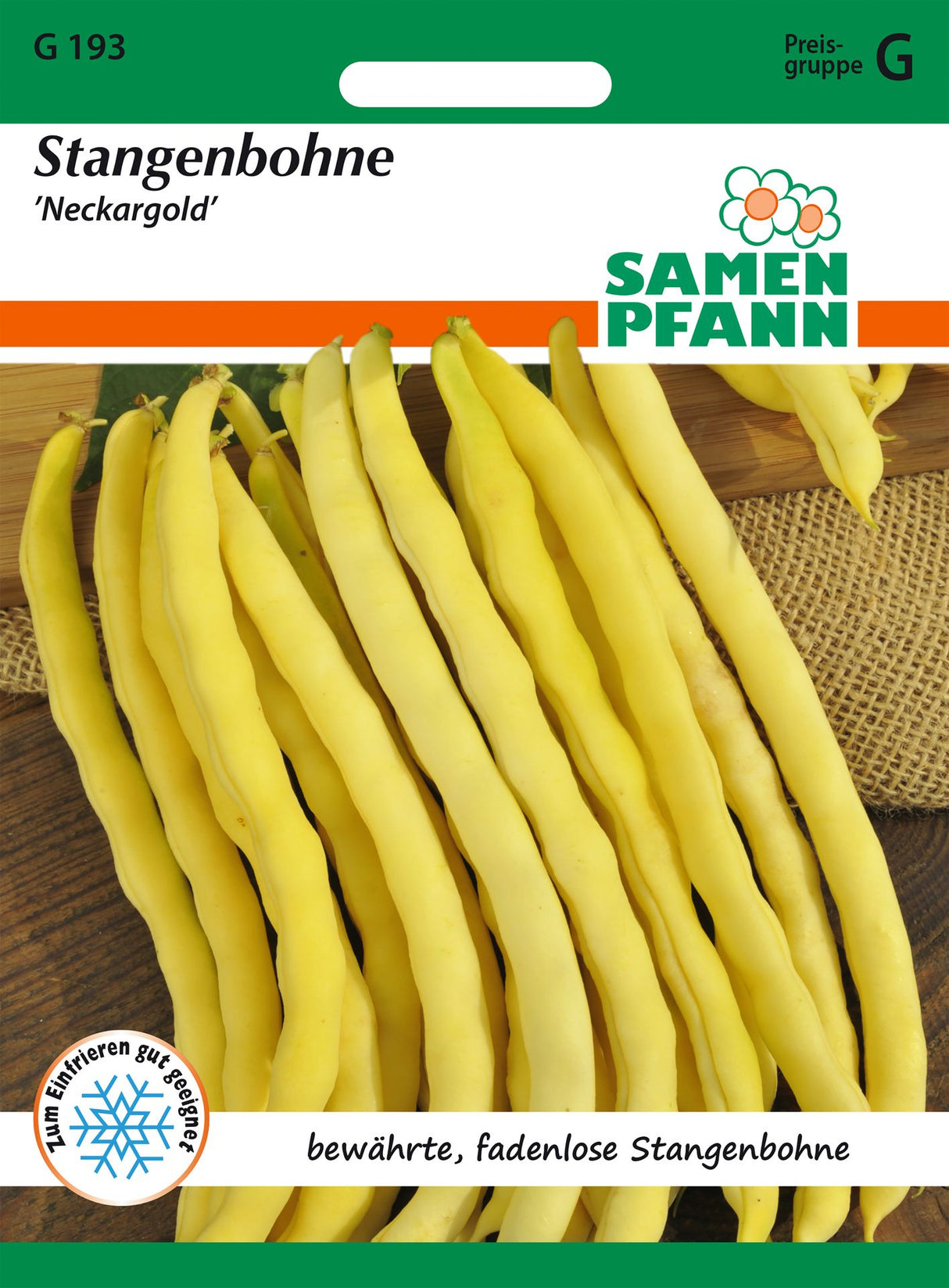 Samen Pfann Stangenbohne Neckargold