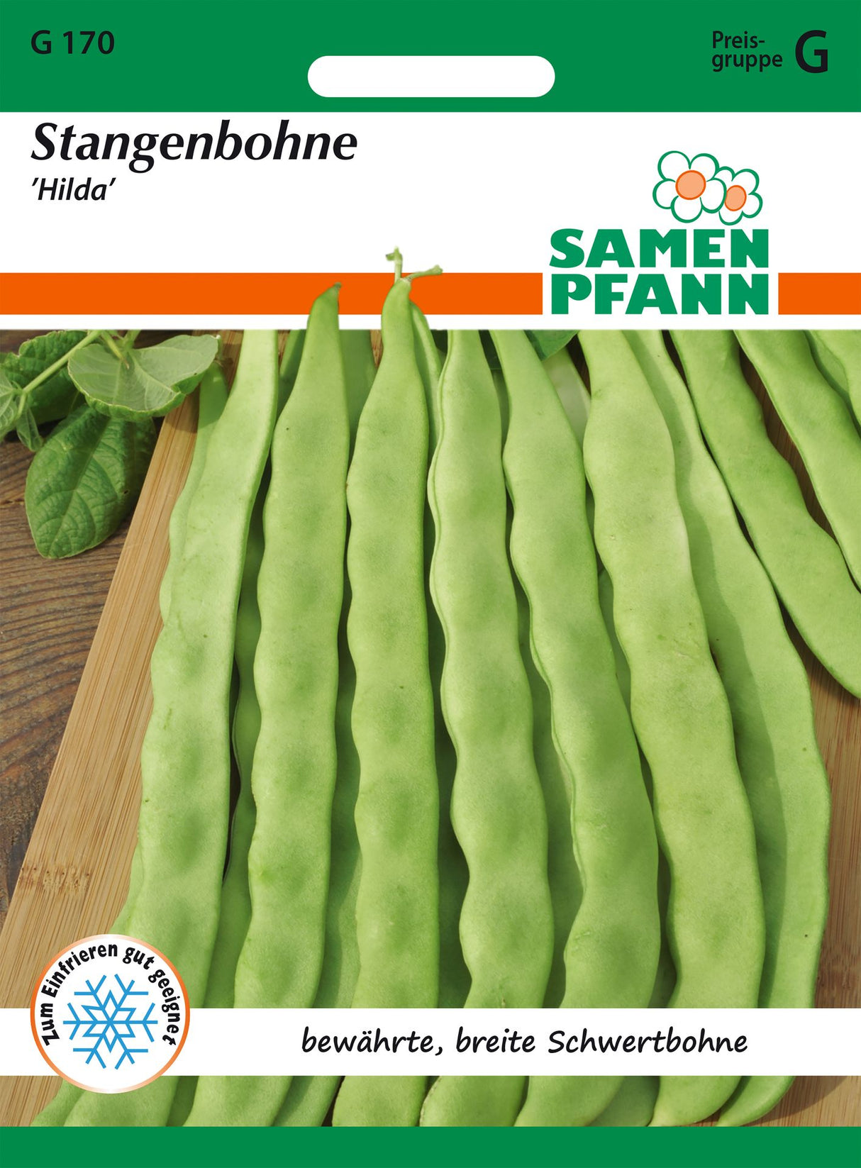 Samen Pfann Stangenbohne Hilda