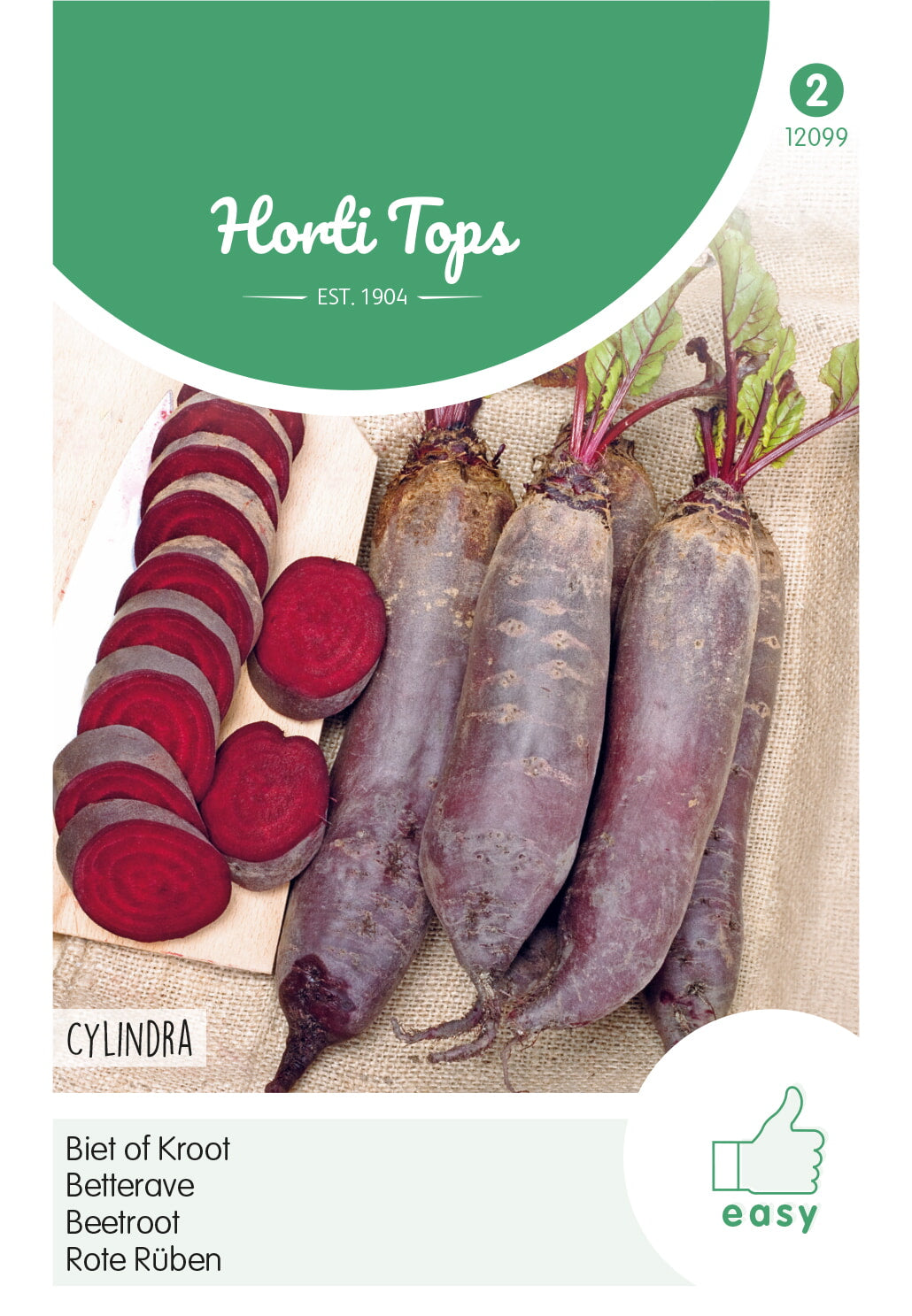 Horti Tops Rote Bete Cylindra, Halblange