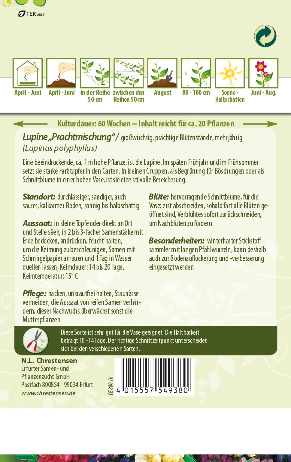 N.L. Chrestensen Lupine Prachtmischung