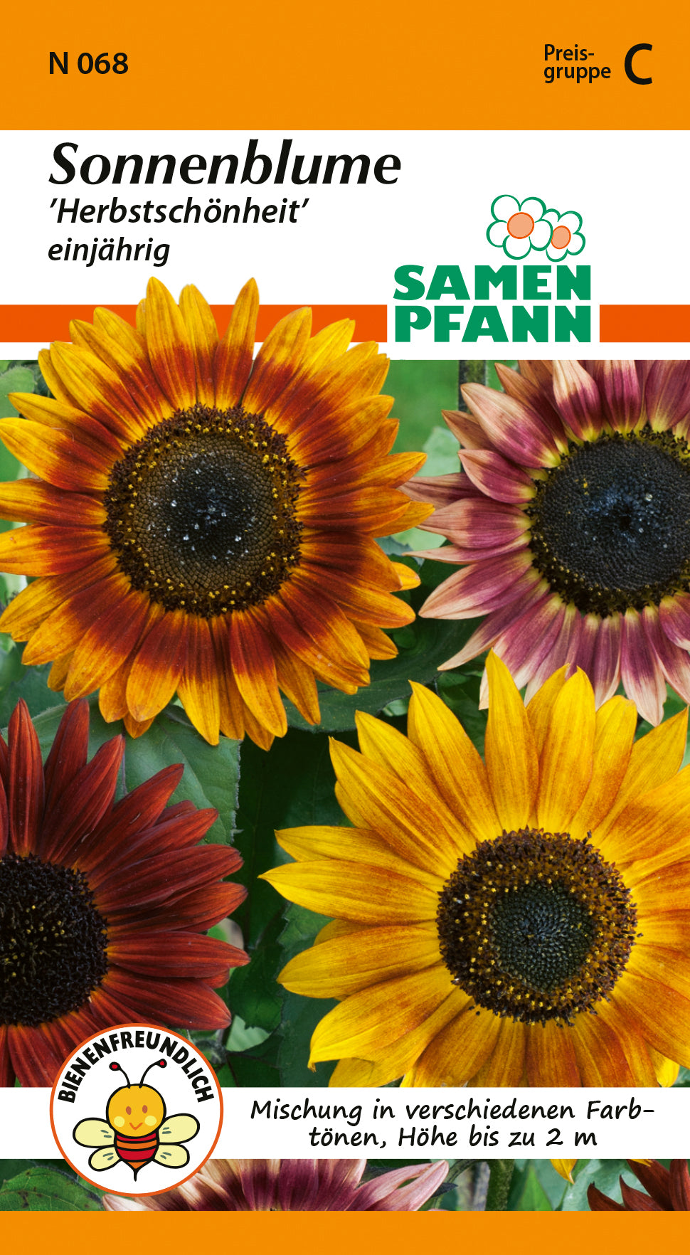 Samen Pfann Sonnenblume Herbstschönheit einjährig