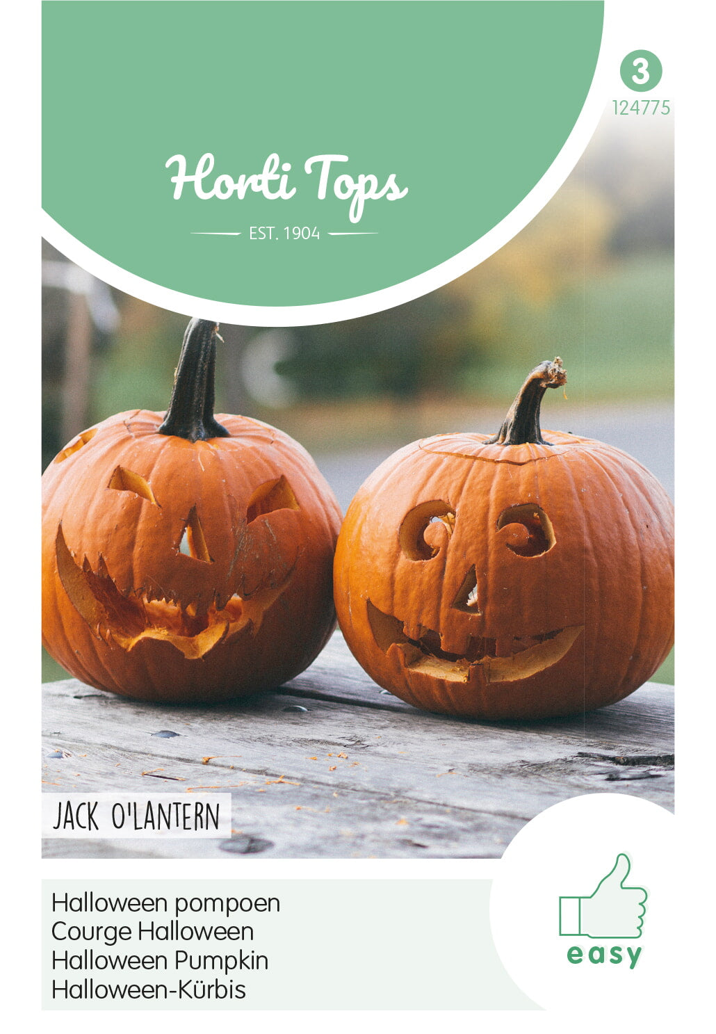 Horti Tops Halloweenkürbis Jack 'O Lantern