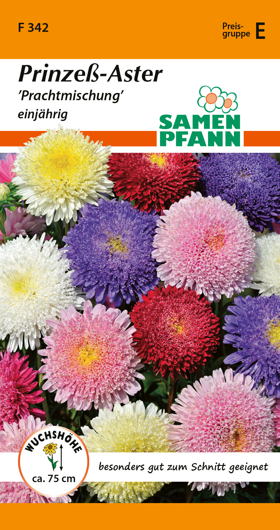 Samen Pfann Prachtmischung Prinzeß-Aster