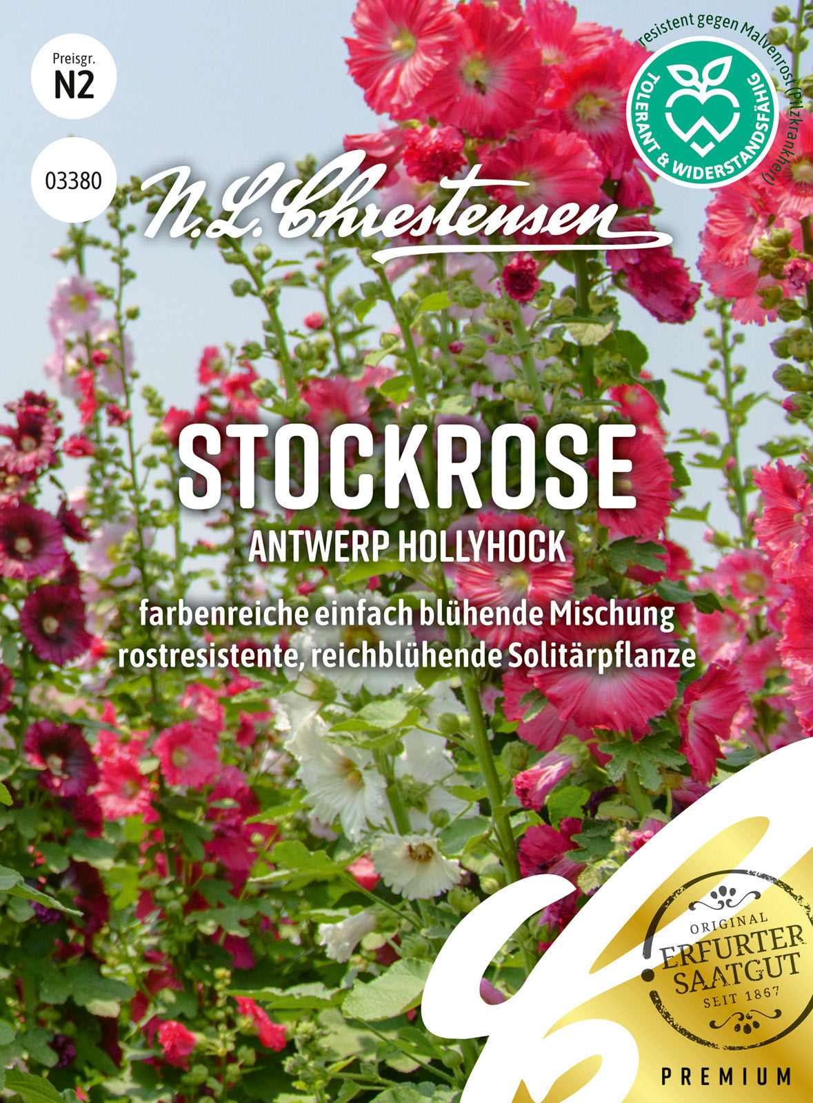 N.L. Chrestensen Stockrose Antwerp Hollyhock