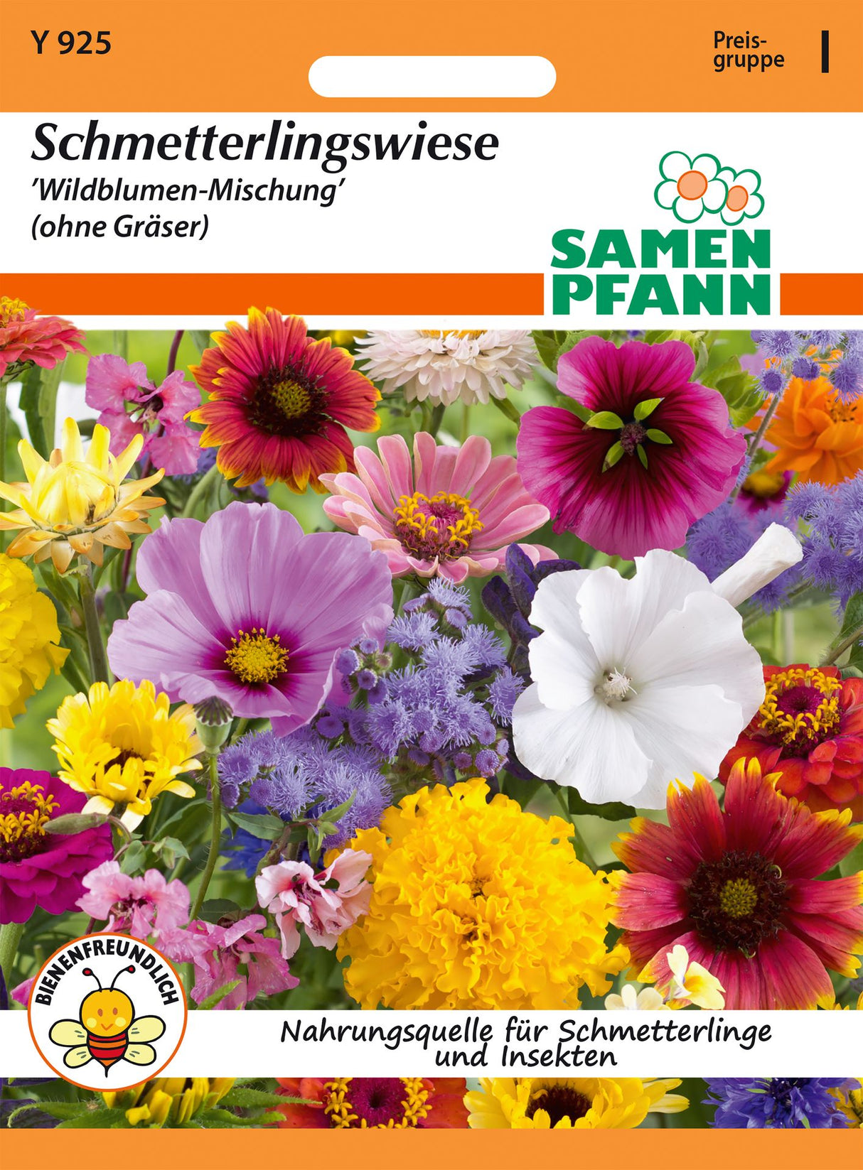 Samen Pfann Schmetterlingswiese Wildblumen-Mischung (ohne Gräser)