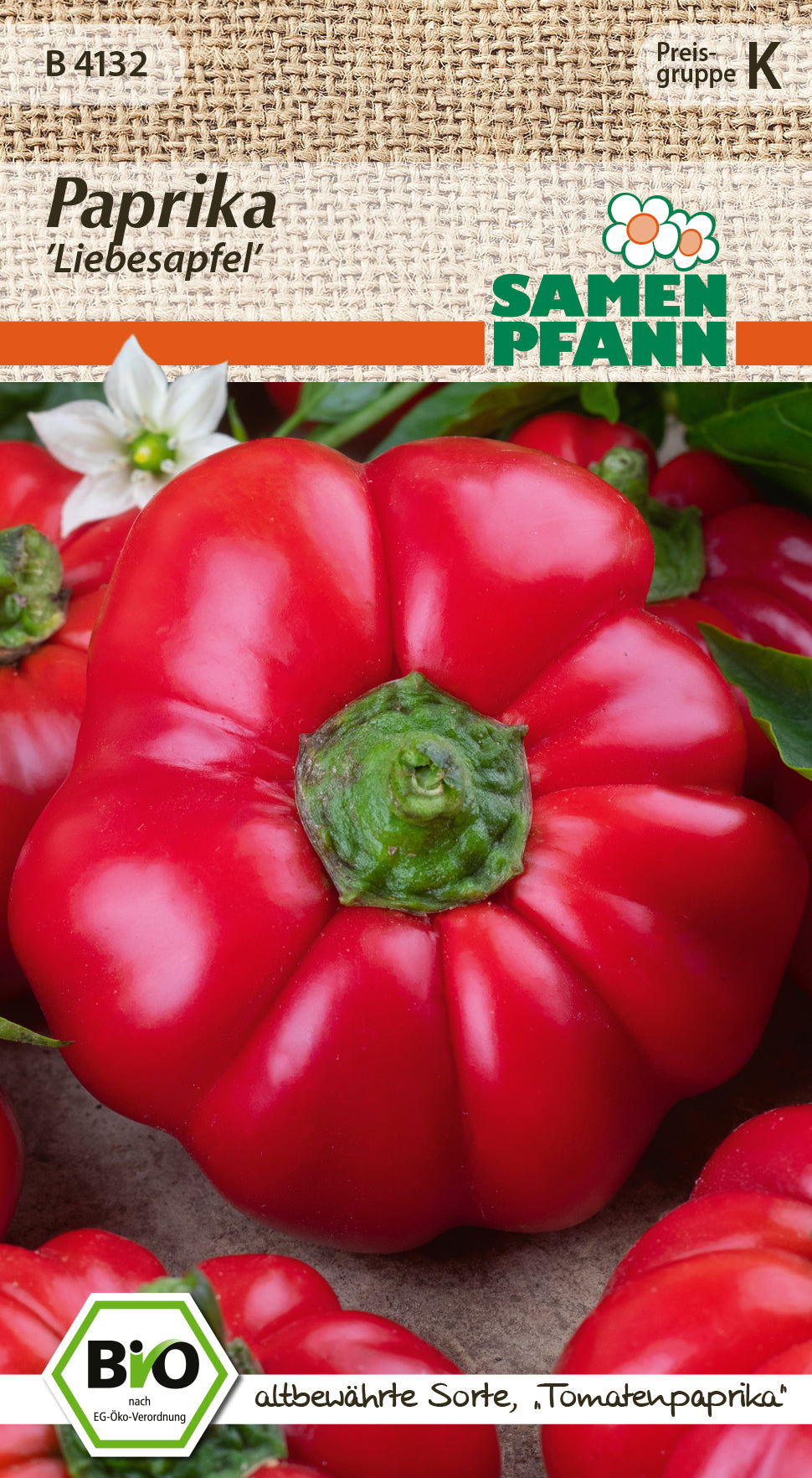 Samen Pfann BIO Paprika Liebesapfel