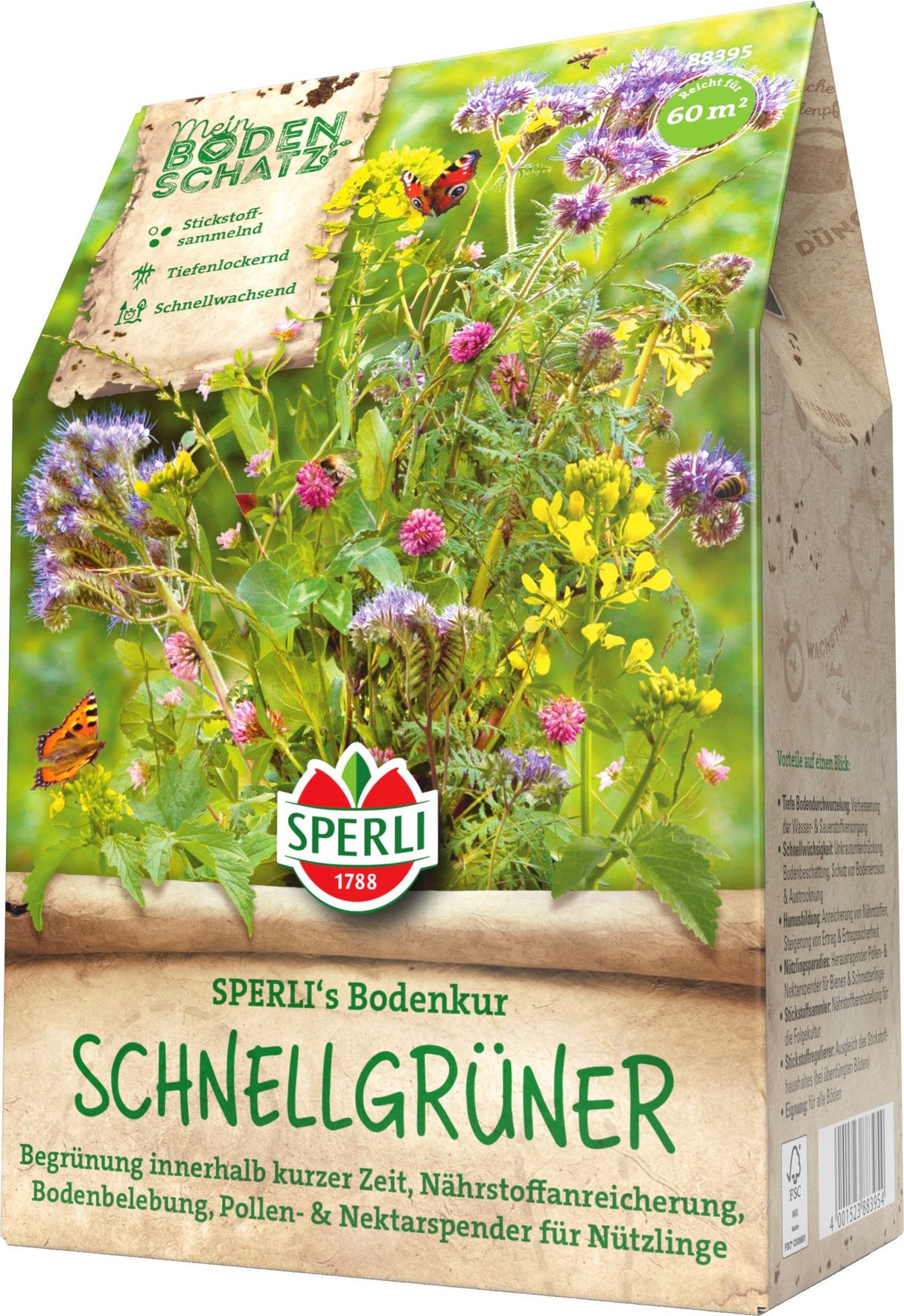 SPERLI Gründünger-Mischung Bodenkur Schnellgrüner 250g