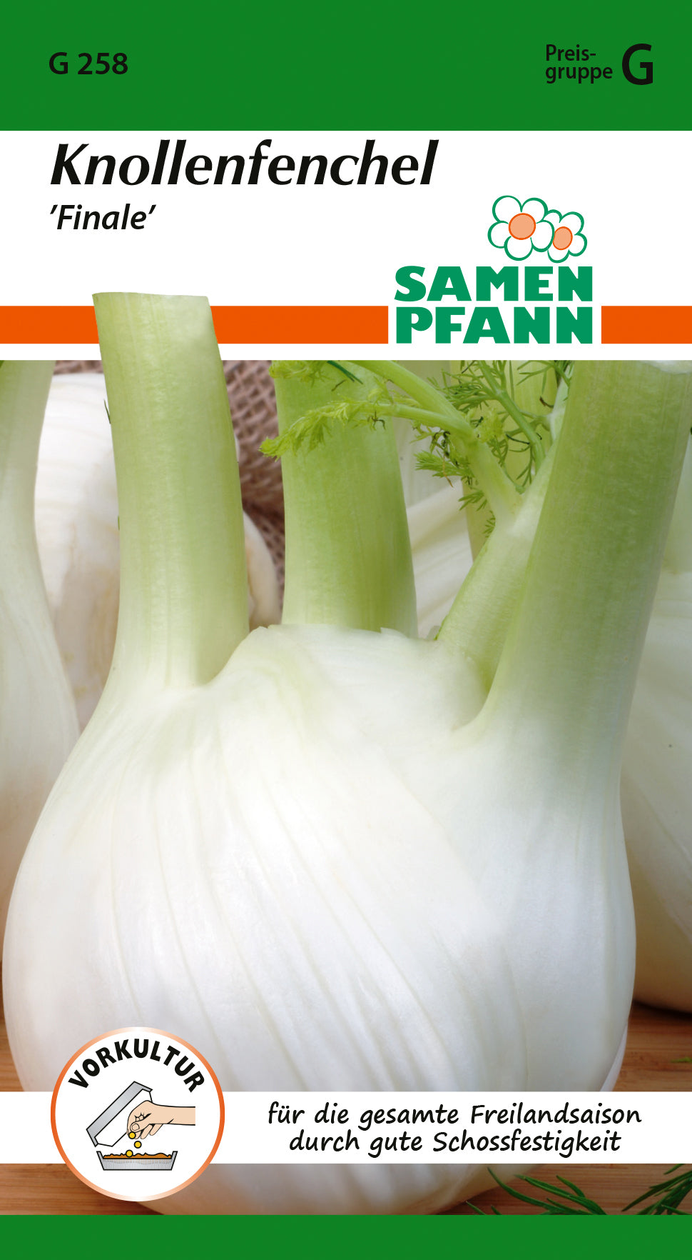 Samen Pfann Knollenfenchel Finale