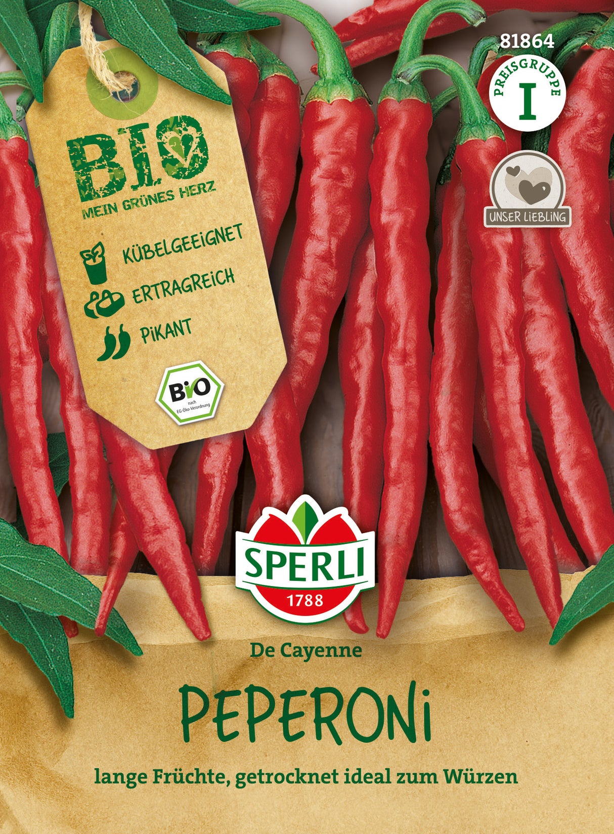 SPERLI BIO Peperoni De Cayenne