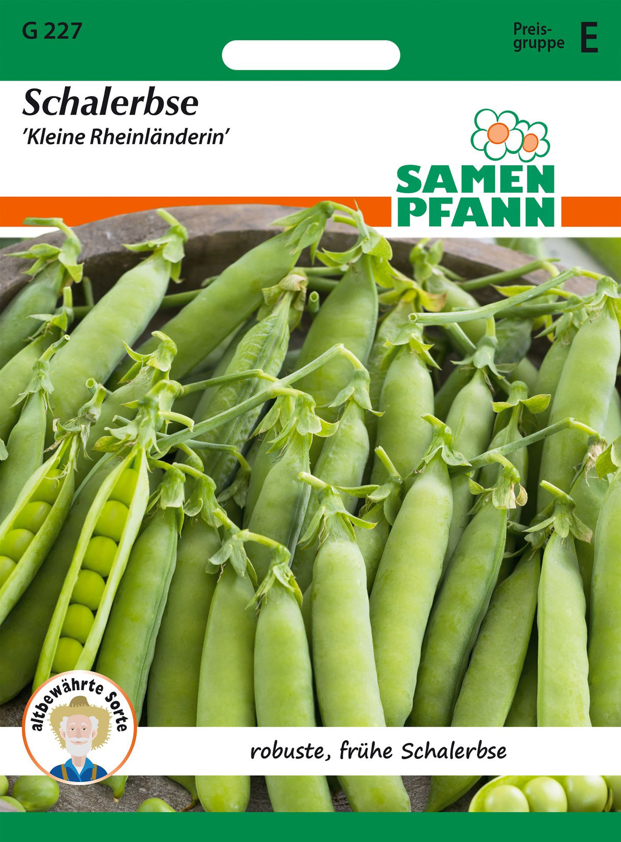 Samen Pfann Schalerbse Kleine Rheinländerin