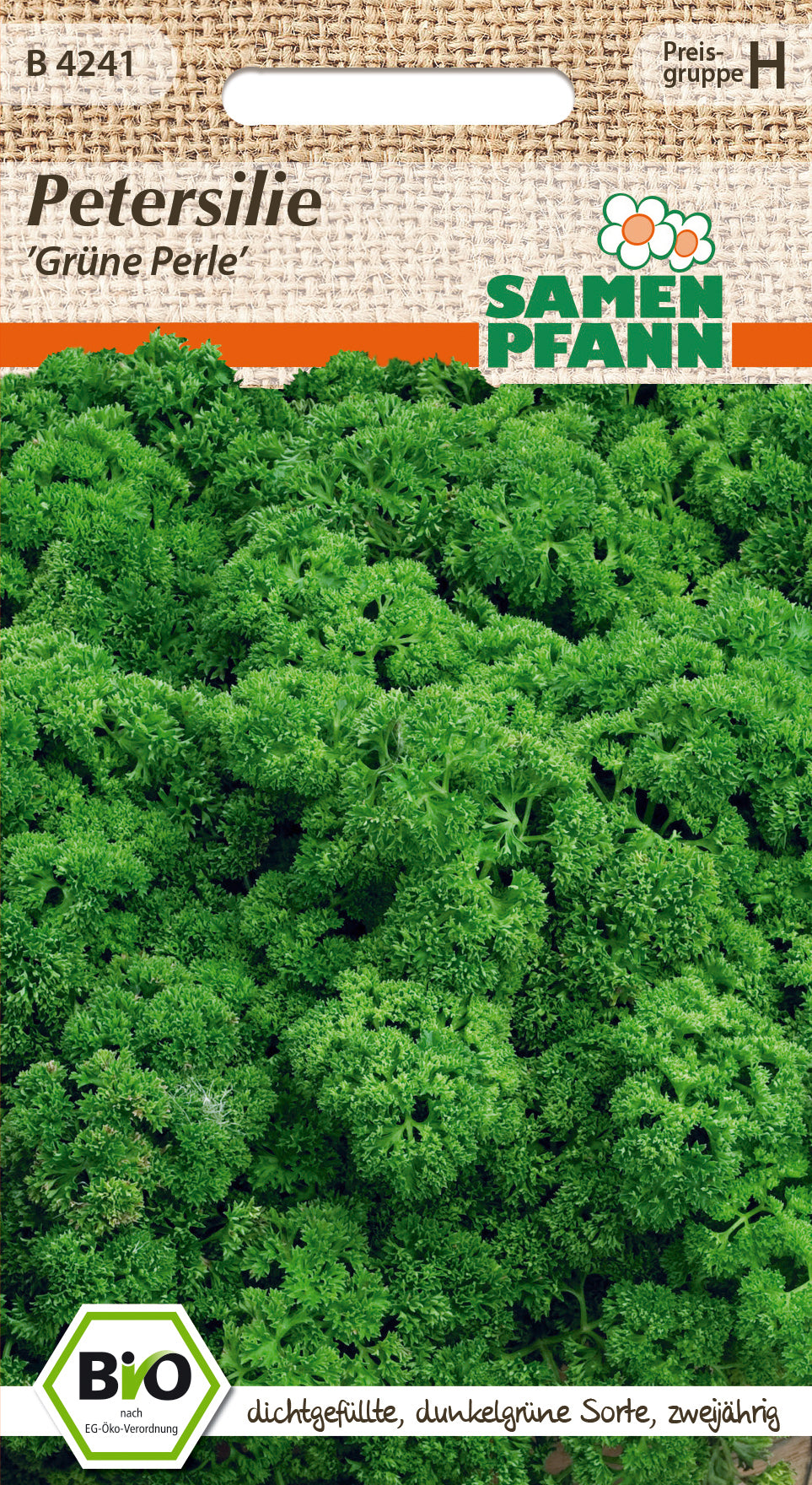 Samen Pfann BIO Petersilie Grüne Perle