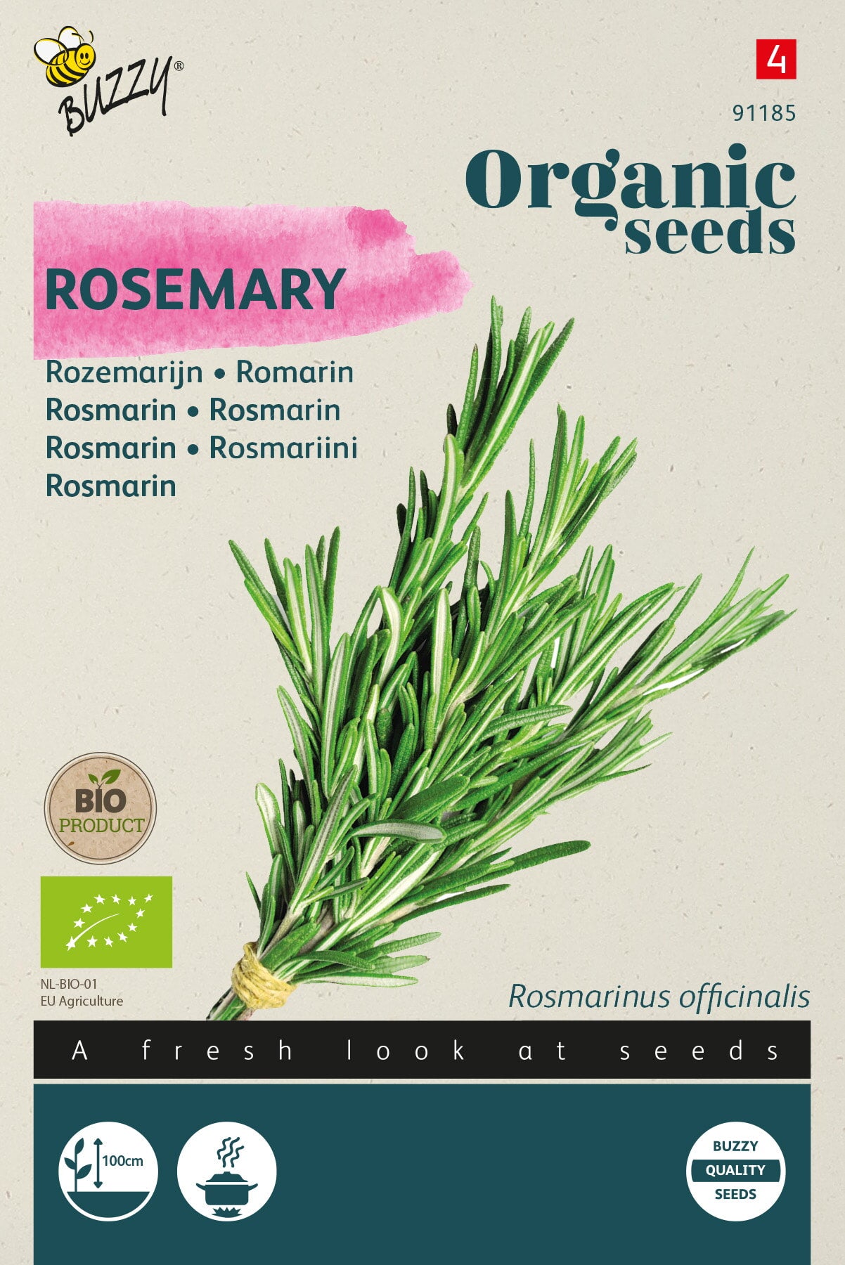 Buzzy Organic Seeds BIO Rosmarin
