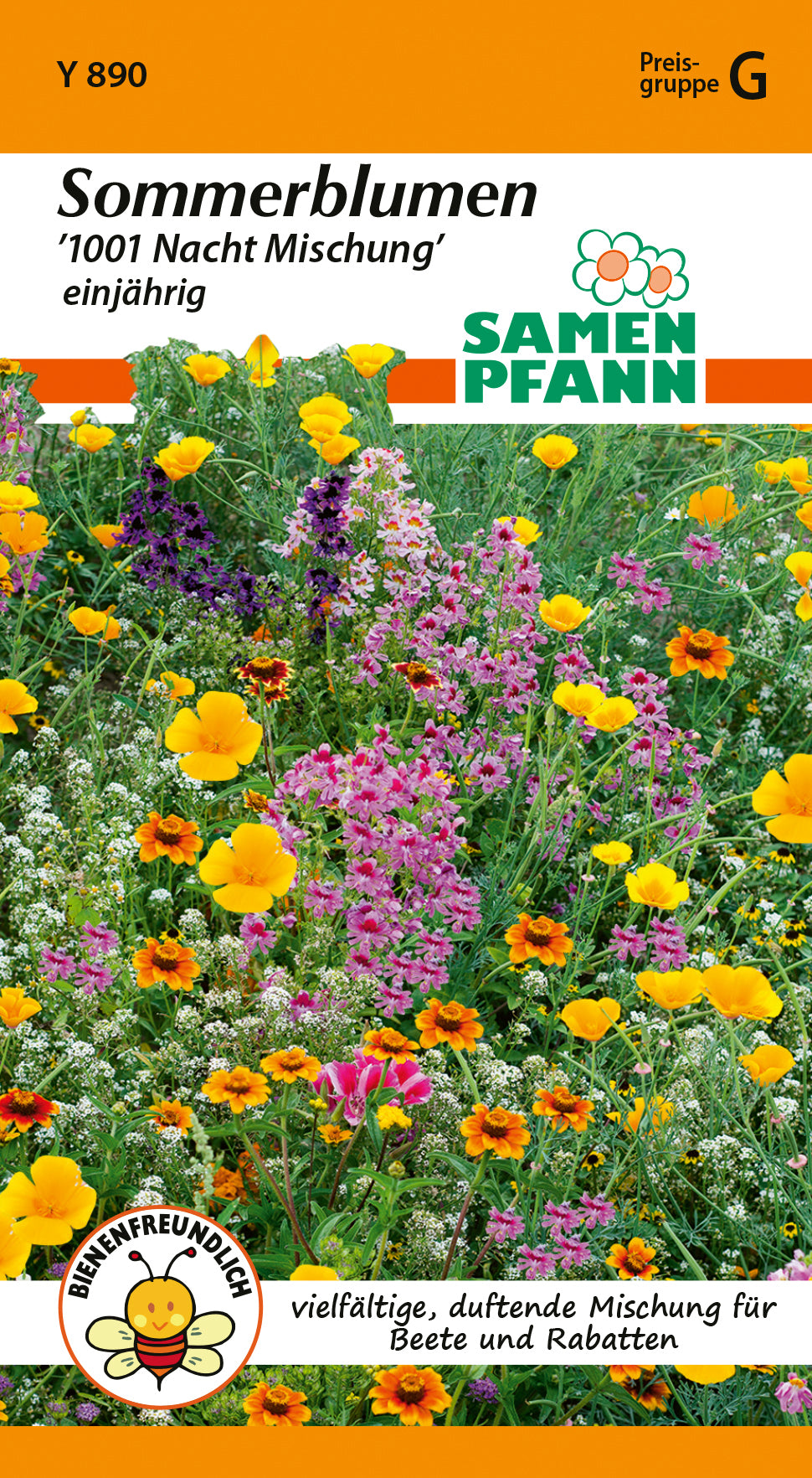 Samen Pfann Sommerblumen 1001 Nacht Mischung einjährig