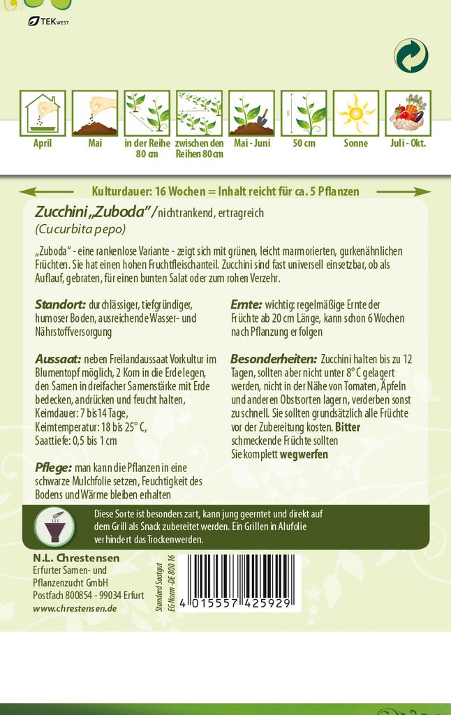 N.L. Chrestensen Zucchini Zuboda