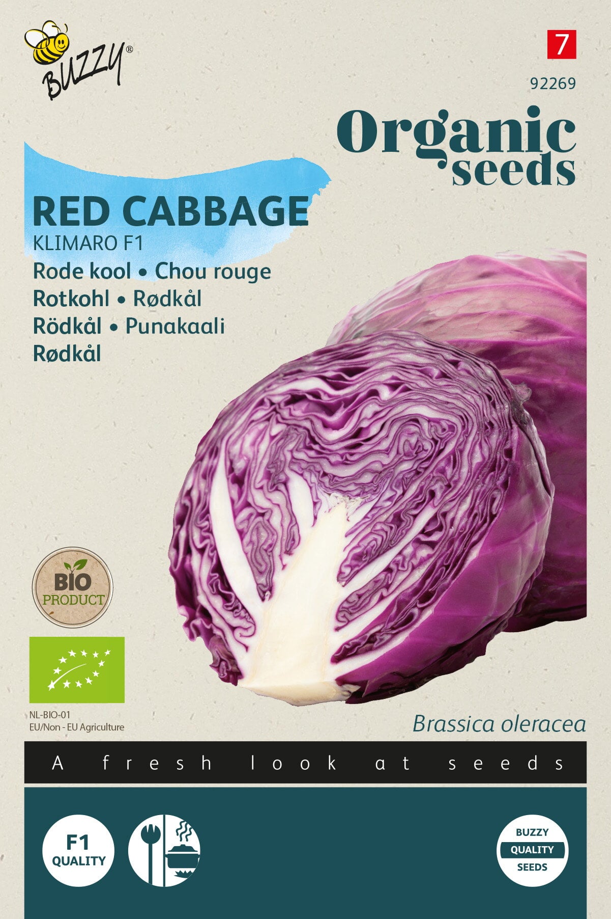 Buzzy Organic Seeds BIO Rotkohl Klimaro