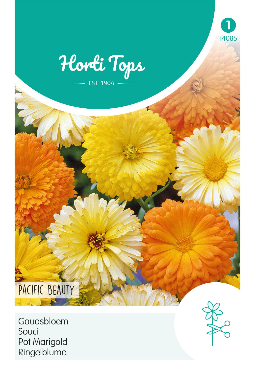 Horti Tops Ringelblume Pacific Beauty Gefüllte Mischung