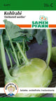 Samen Pfann Kohlrabi Delikateß weißer