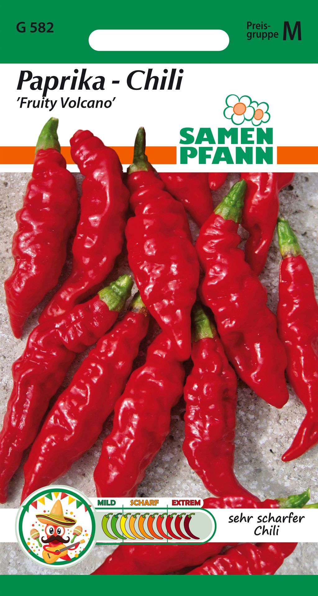 Samen Pfann Paprika Chili Fruity Volcano