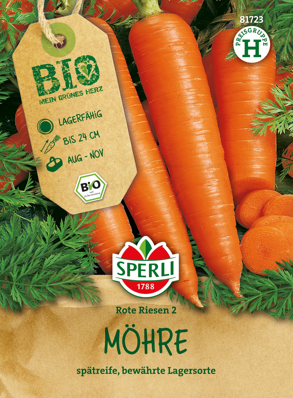 SPERLI BIO Möhre Rote Riesen 2