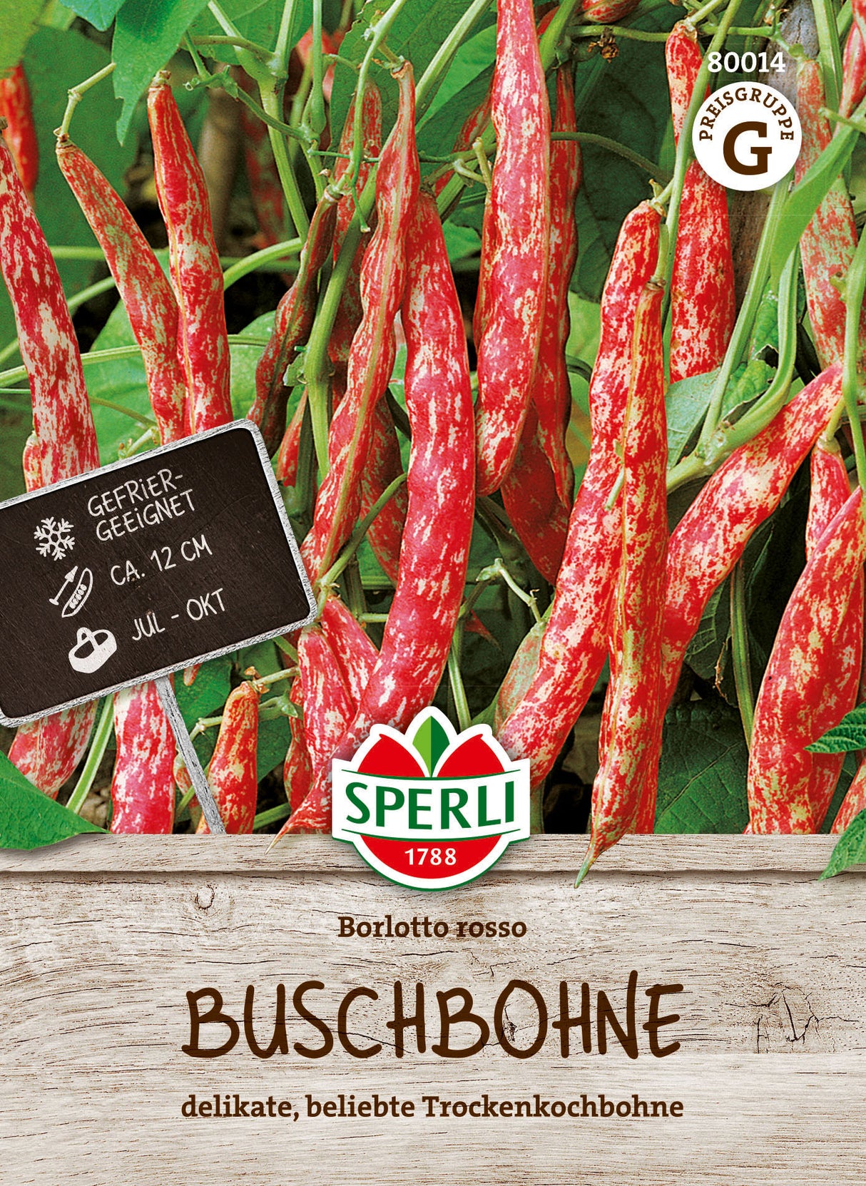 SPERLI Buschbohne Borlotto rosso