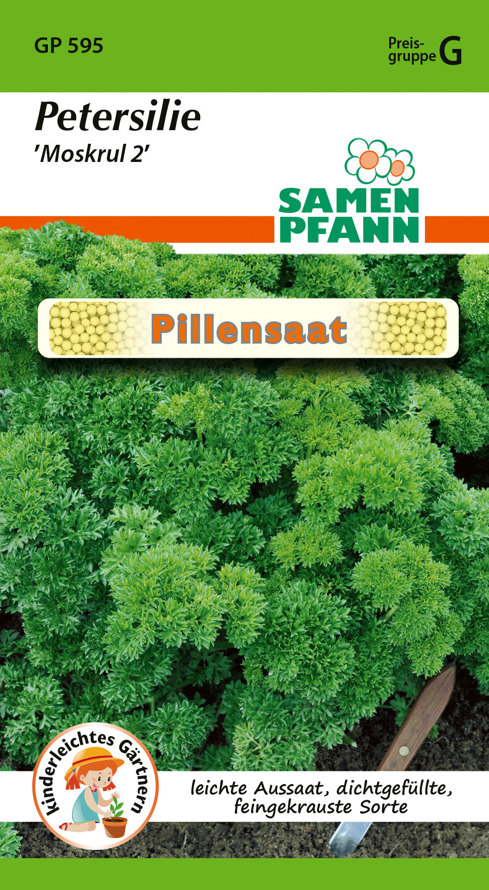 Samen Pfann Petersilie Moskrul 2 Pillensaat