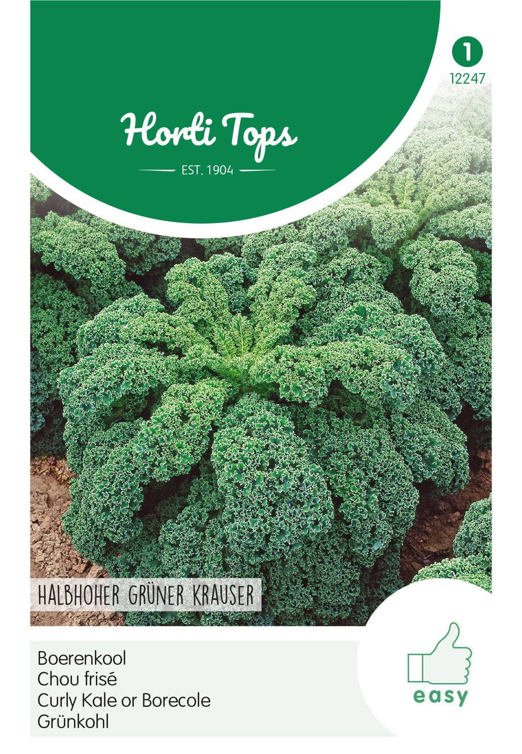 Horti Tops Grünkohl Halbhoher Grüner Krauser