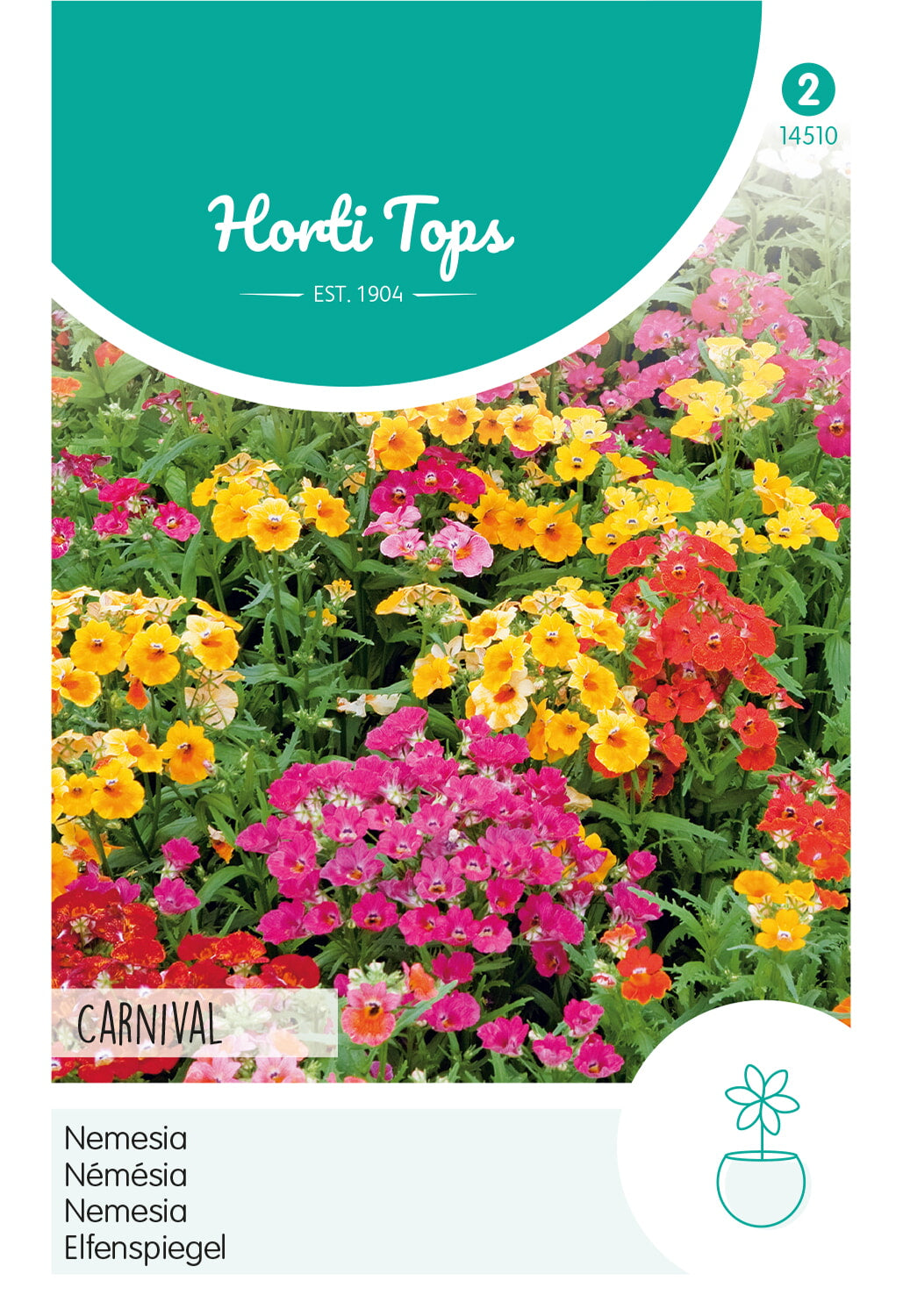 Horti Tops Nemesia Strumosa Großblütige Karneval Mischung